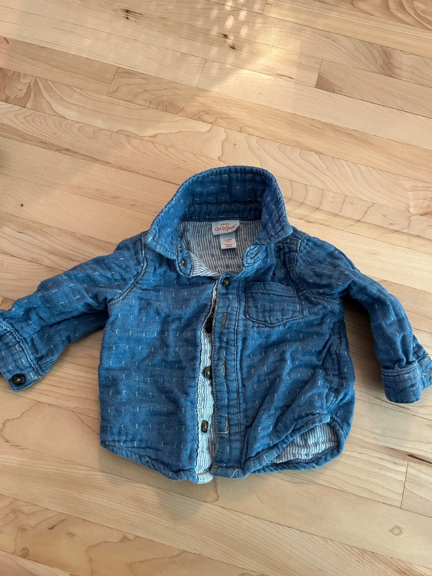 Jean Shirt 3-6 Months, Kids 6 Month (3-6M)
