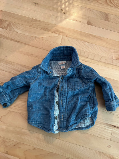 Jean Shirt 3-6 Months, Kids 6 Month (3-6M)