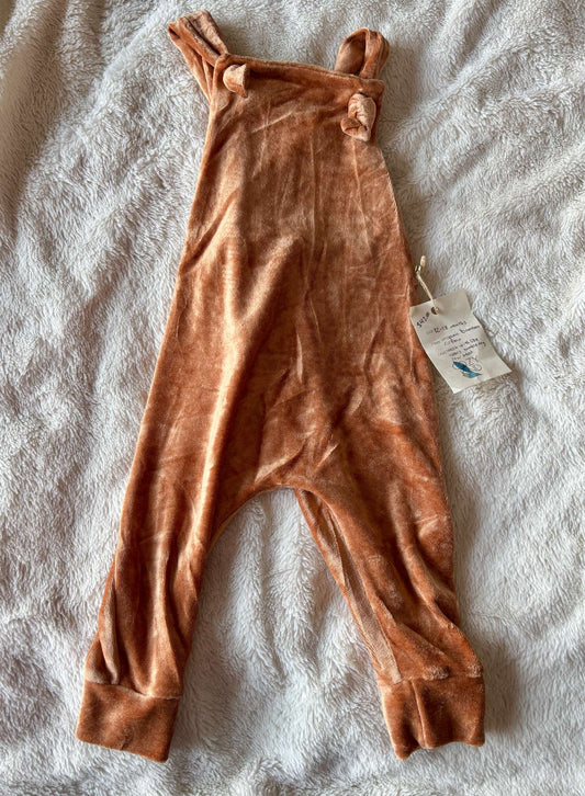 Organic Bamboo Velvet Overalls, 12-18 months, Cozy Kind, Kids 18 Month (12-18M)