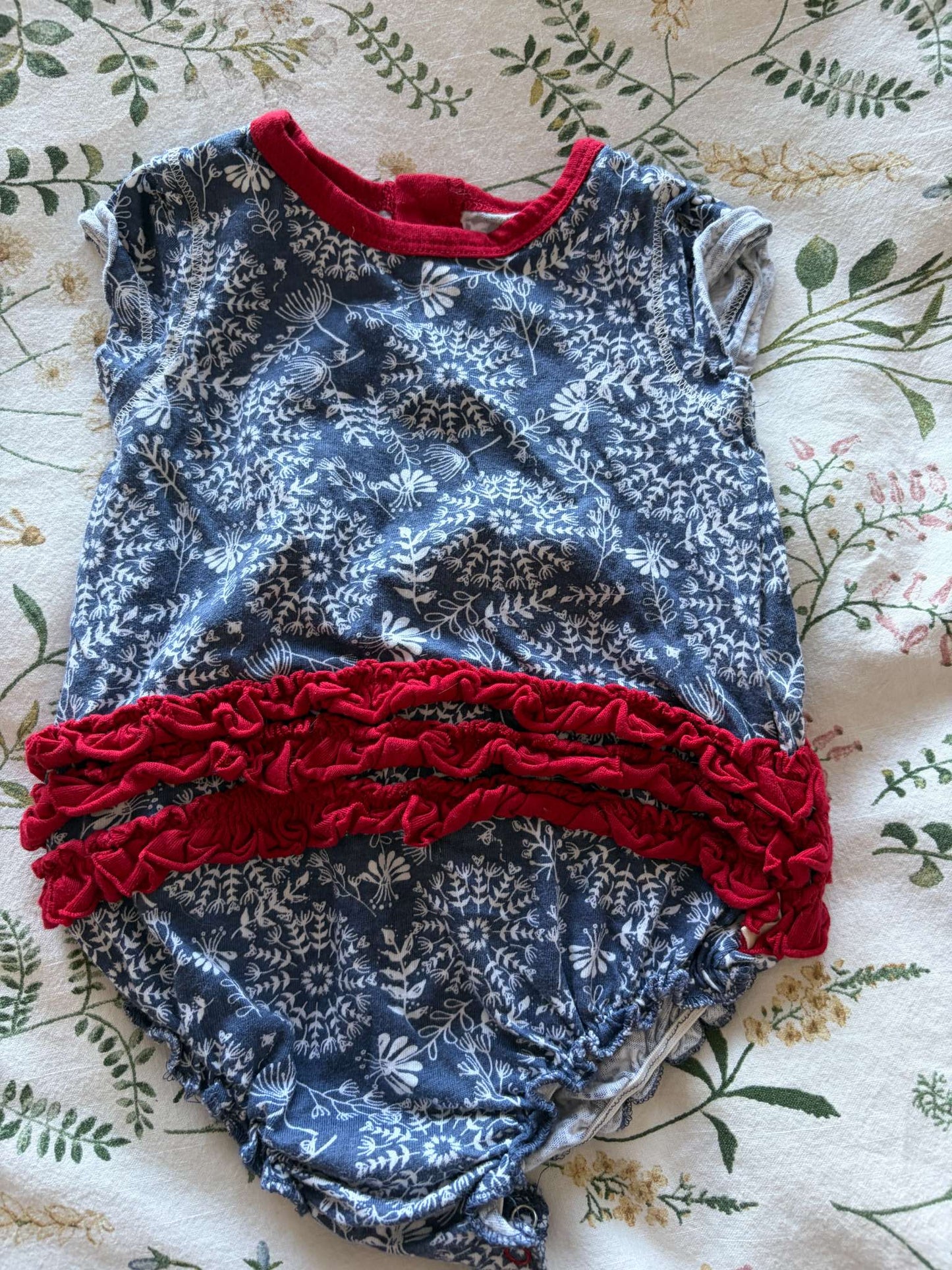 Frilly Romper, Kids 3 Month (0-3M)