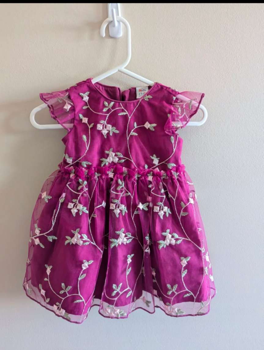Embroidered Mini Club dress - 6M, Kids 6 Month (3-6M)
