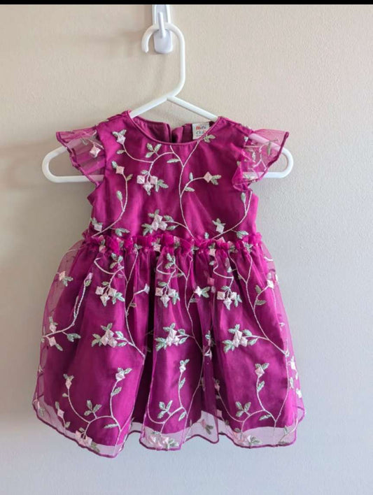 Embroidered Mini Club dress - 6M, Kids 6 Month (3-6M)