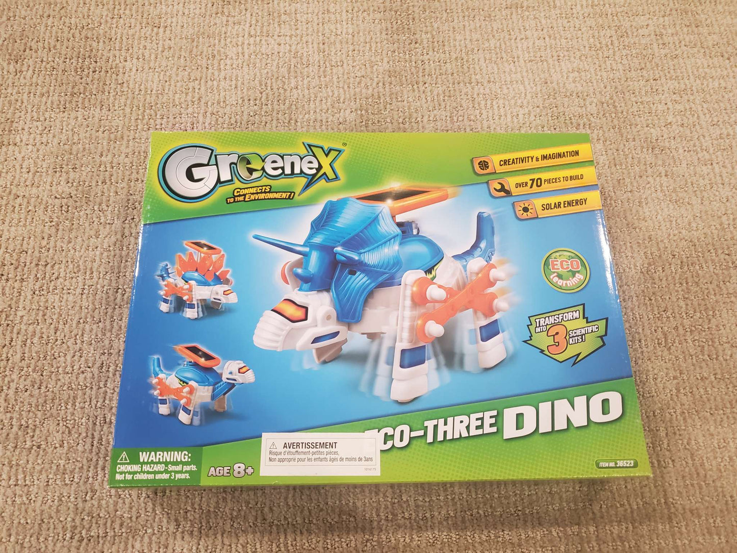 Greenex Dino Solar-Powered Toy - New unopened