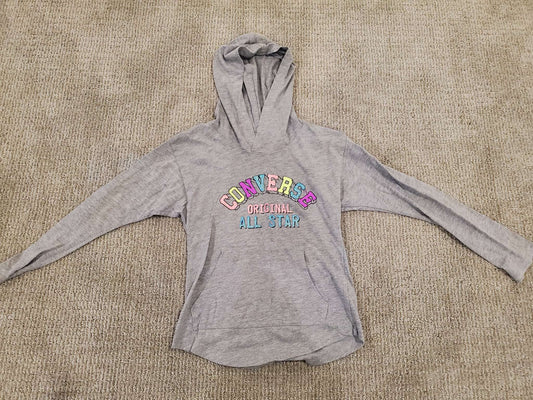 Girls Converse Logo hooded top - Size 8-10