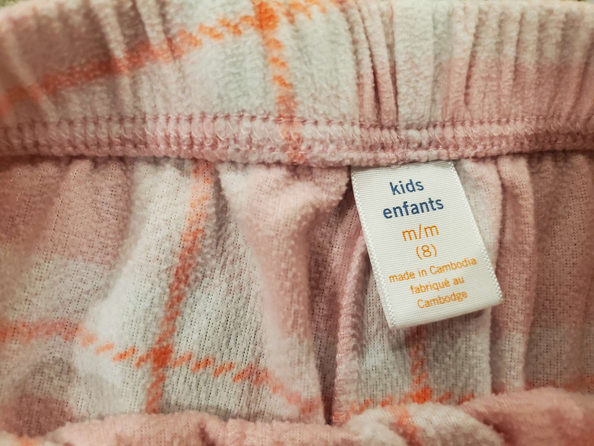 Bundle 2 pieces - Girls PJ fleece pants - Size 8 and 10/12, Kids 7 & 8