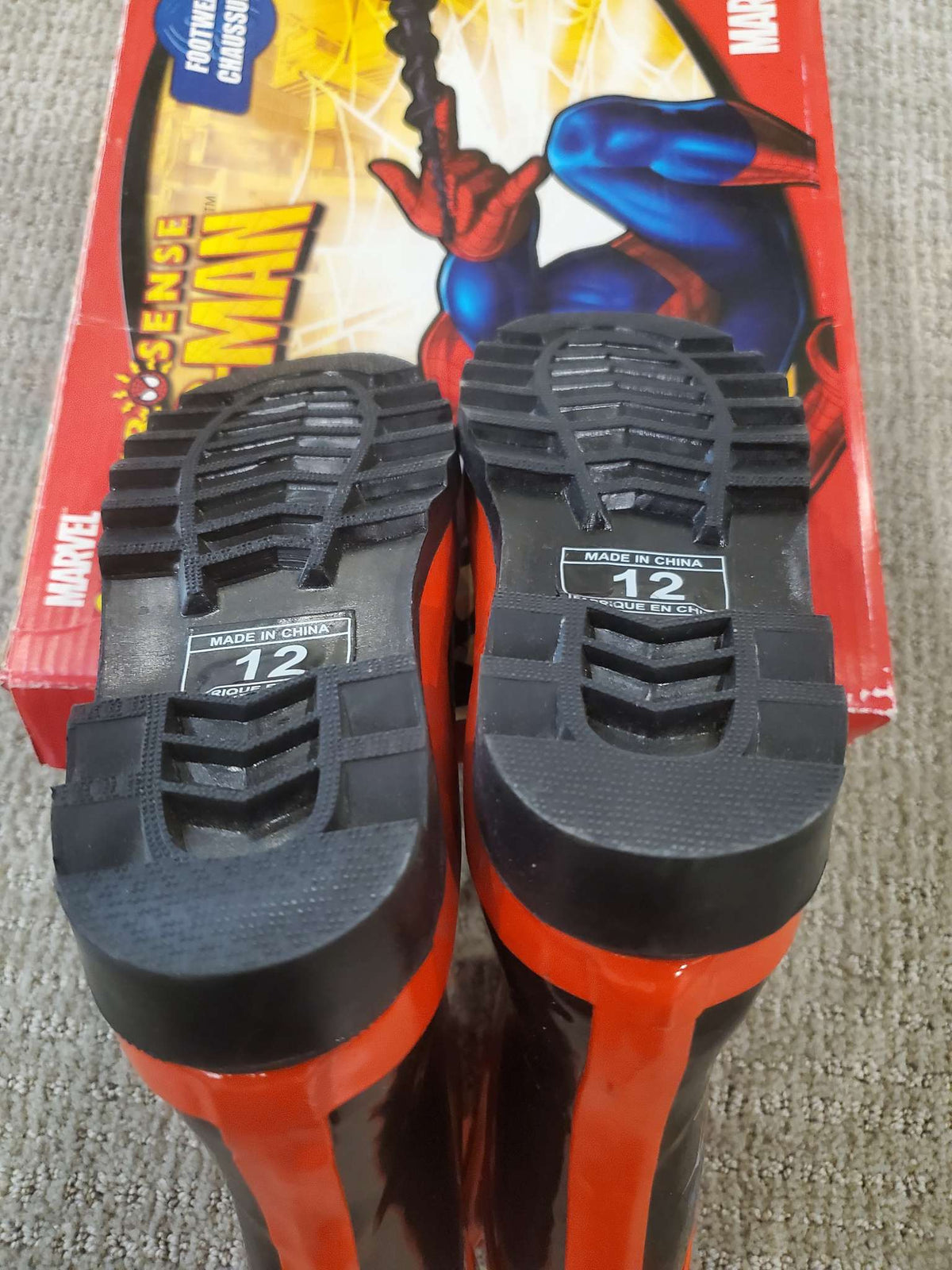 Boys Spiderman Rain Boots - Size 12, Shoes 12 (Toddler:2-4yr)