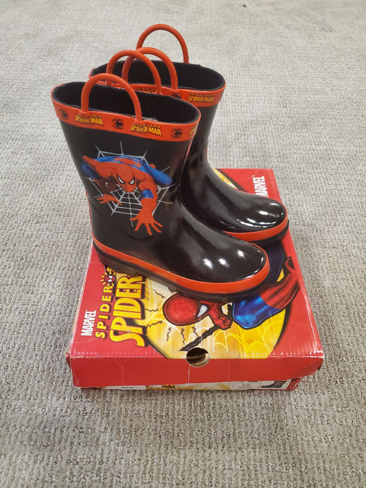 Boys Spiderman Rain Boots - Size 12, Shoes 12 (Toddler:2-4yr)