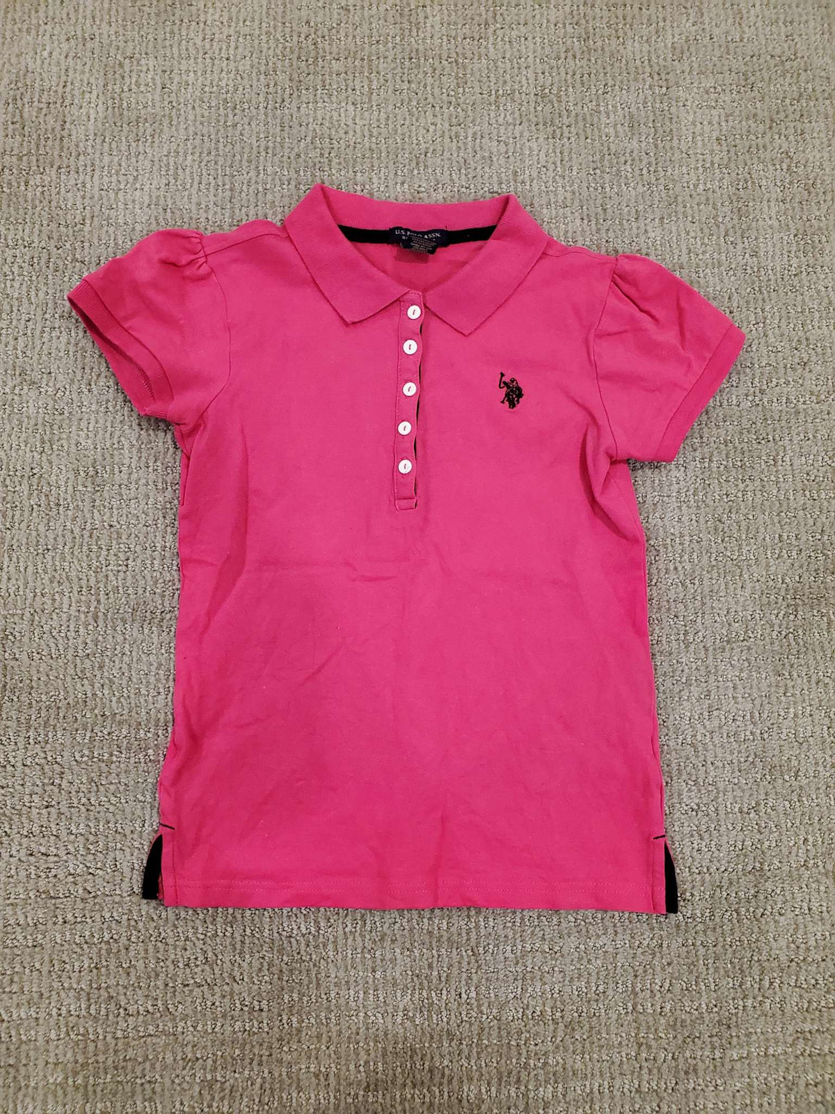 US Polo - Girls Polo shirt Pink Size 16, Kids 16 to 20