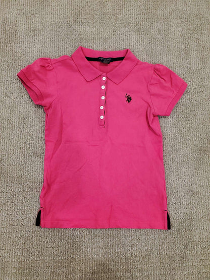 US Polo - Girls Polo shirt Pink Size 16, Kids 16 to 20