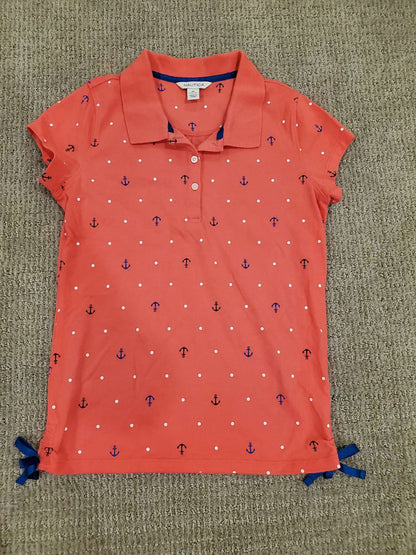 Nautica - Girls Polo Shirt Size M (10/12), Kids 10