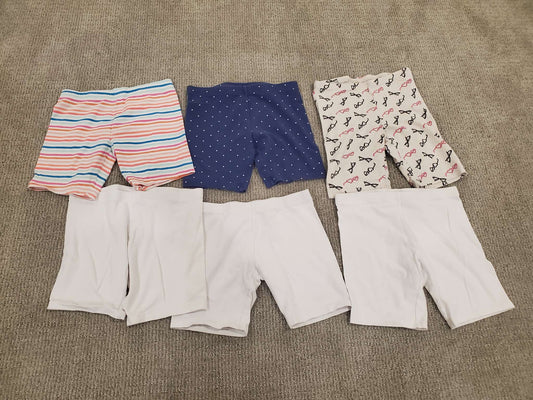 Bundle 6 pairs of Girls Bicycle Shorts - Size 10/12, Kids 10