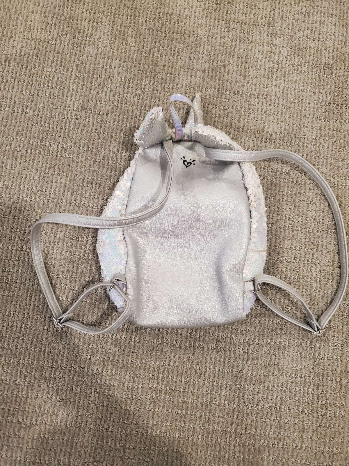 Justice - Letter "C" small unicorn backpack