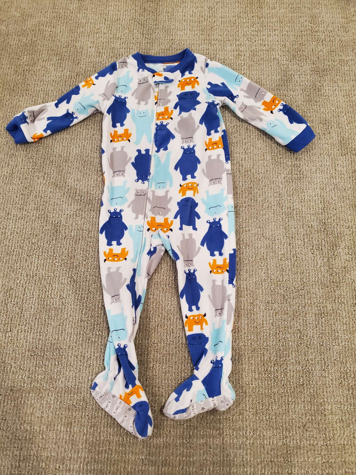 Carters Monsters Fleece Sleeper - Size 3, Kids 3T