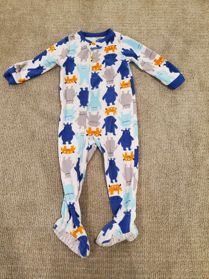 Carters Monsters Fleece Sleeper - Size 3, Kids 3T