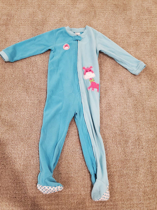 Girls Fleece Sleeper - Toddler size 3, Kids 3T
