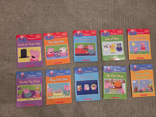 Pepper Pig Phonics - 10 book set