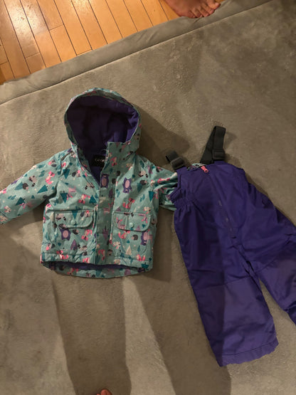 Winter jacket and ski pants girl, Kids 18 Month (12-18M)