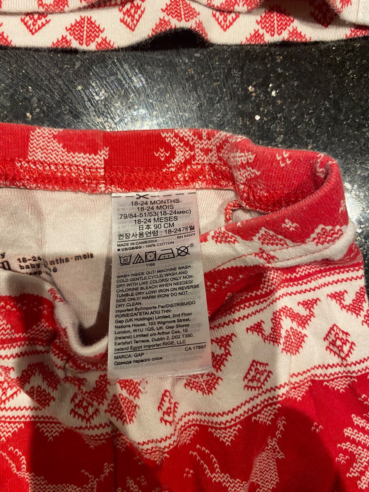 GAP Christmas pajamas 18-24 month, Kids 24 Month (18-24M)