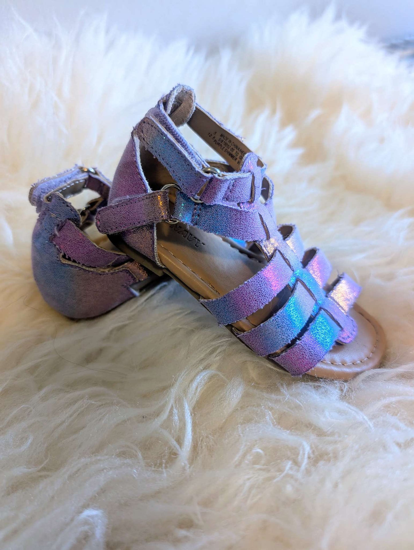 Rainbow Gladiator Sandals Size 5T, Shoes 5 (Walkers:12-24 mth)
