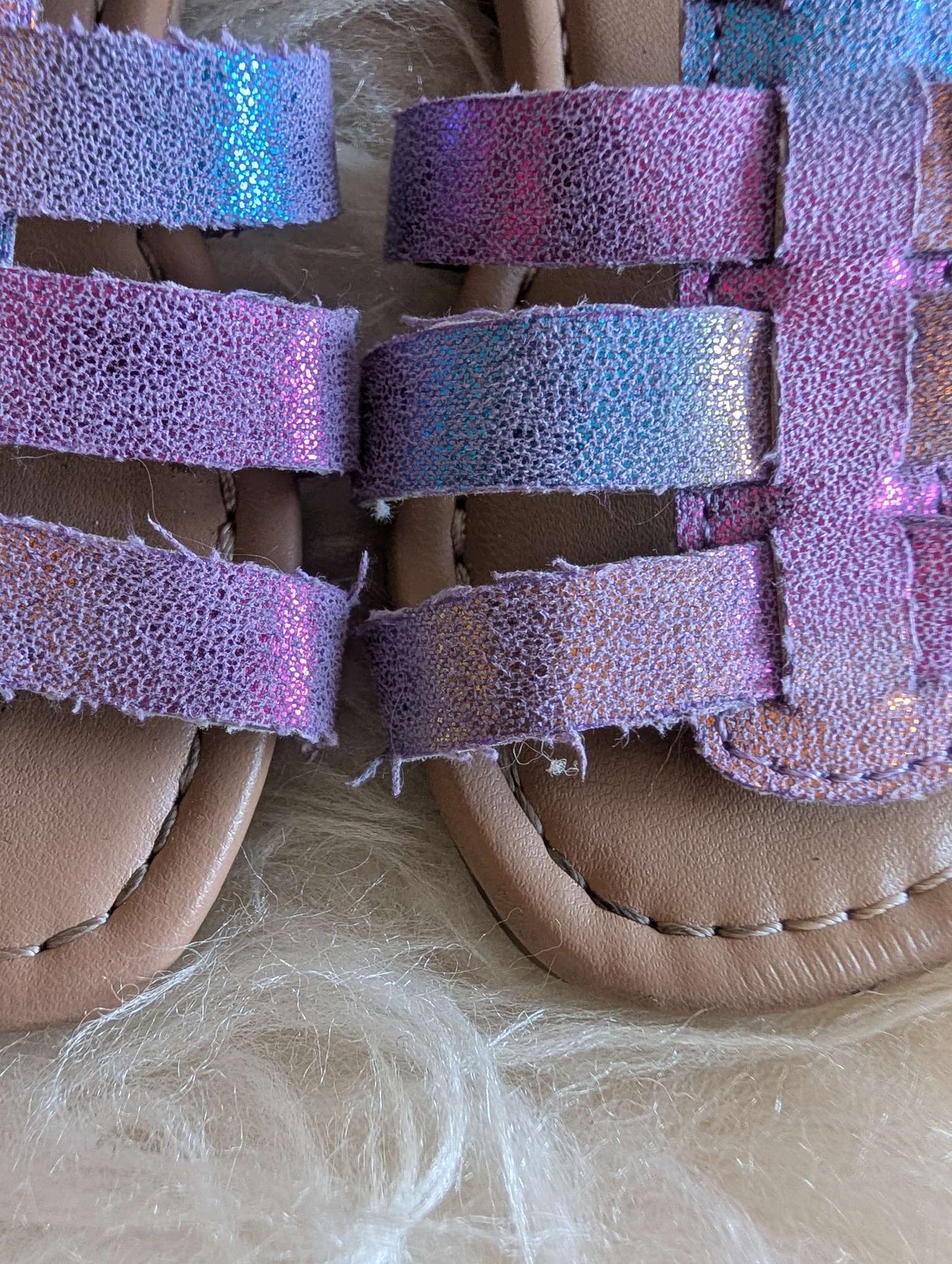 Rainbow Gladiator Sandals Size 5T, Shoes 5 (Walkers:12-24 mth)