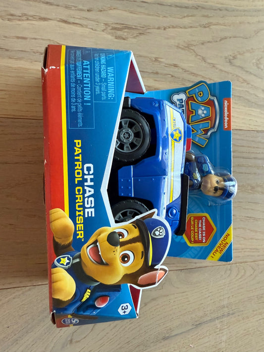 Paw Patrol, Chase’s Patrol Cruiser Vehicle with Collectible Figure, NWT, ages 3+