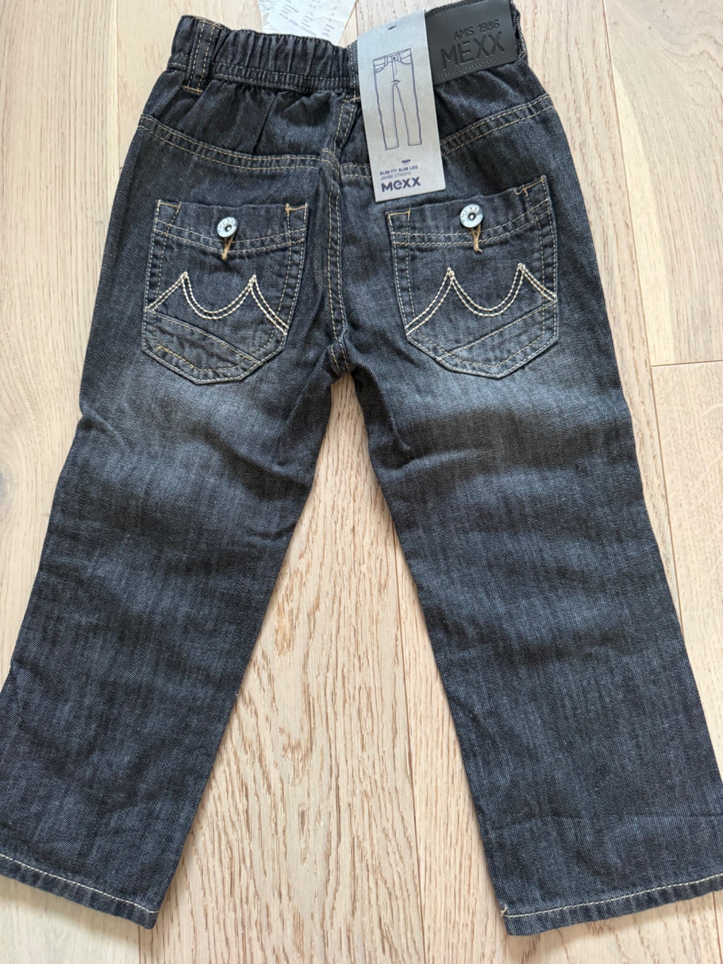 Mexx slim fit jeans, dark grey, boys 18-24 months, NWT, Kids 24 Month (18-24M)