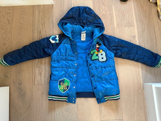 Disney Mickey Mouse hooded jacket, boys size 7/8, Kids 7 & 8 (small)