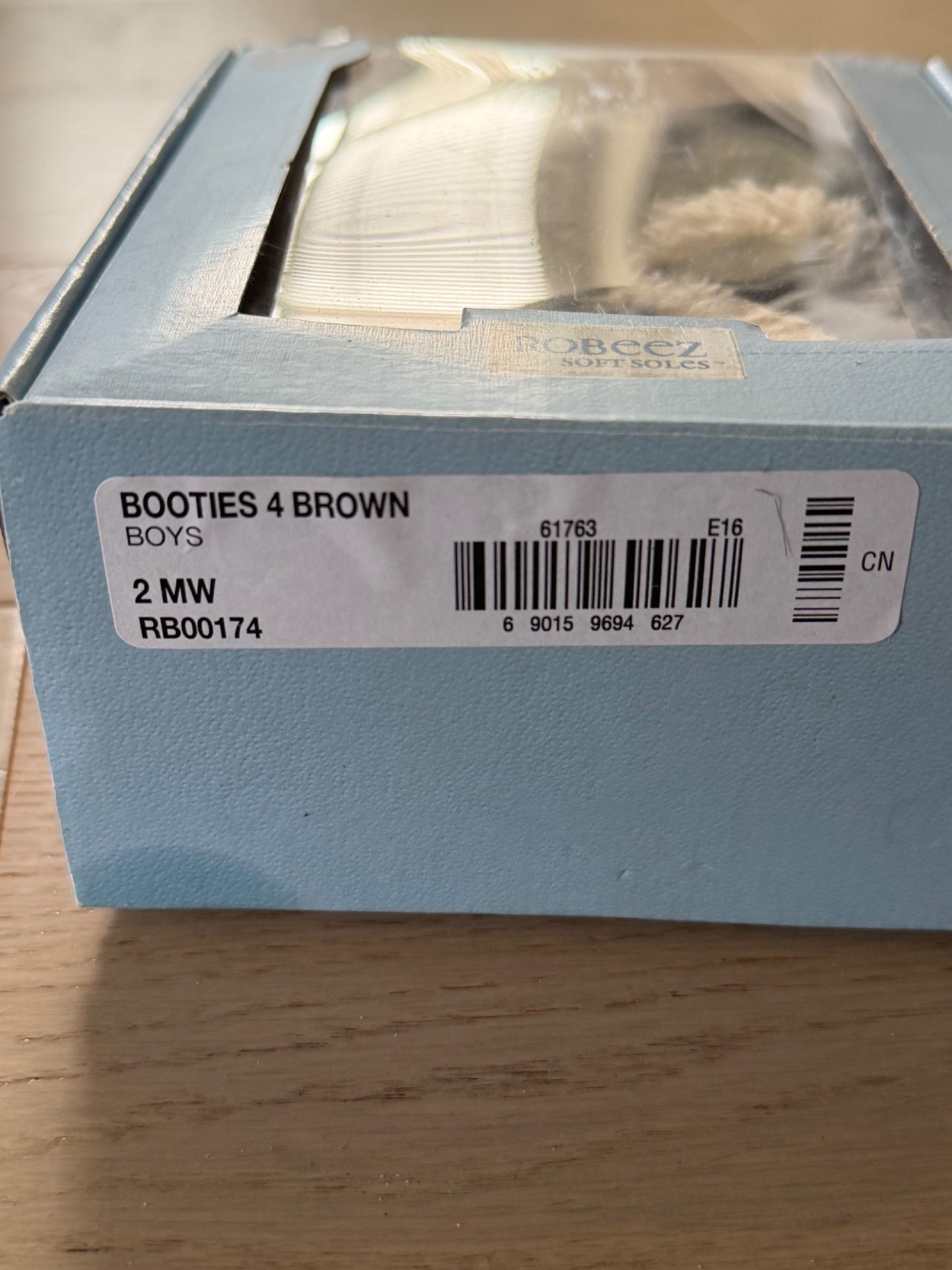 Robeez leather soft sole boots, size 4  - BNIB, Shoes 4 (Baby: 0-12 mth)