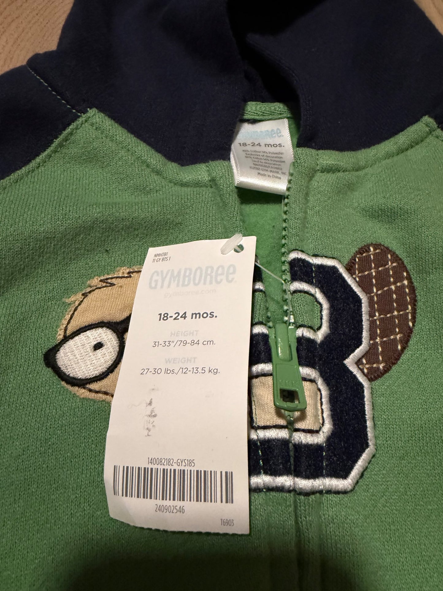 Gymboree Zip-up Hoodie 18-24M - NWT, Kids 24 Month (18-24M)