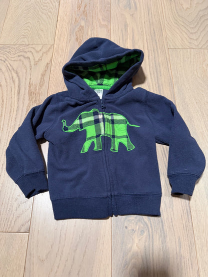 Carters Zipper Hoodie - 18M, Kids 18 Month (12-18M)