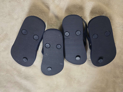 2Toddler flip-flops with ankle strap, Shoes 7.5 (Toddler:2-4yr)
