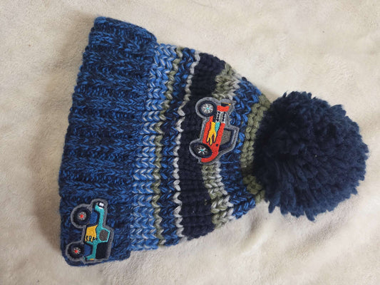 Toddler beanie/toque and green Combi snow mitts (retails $45)