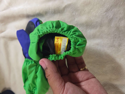 Toddler beanie/toque and green Combi snow mitts (retails $45)