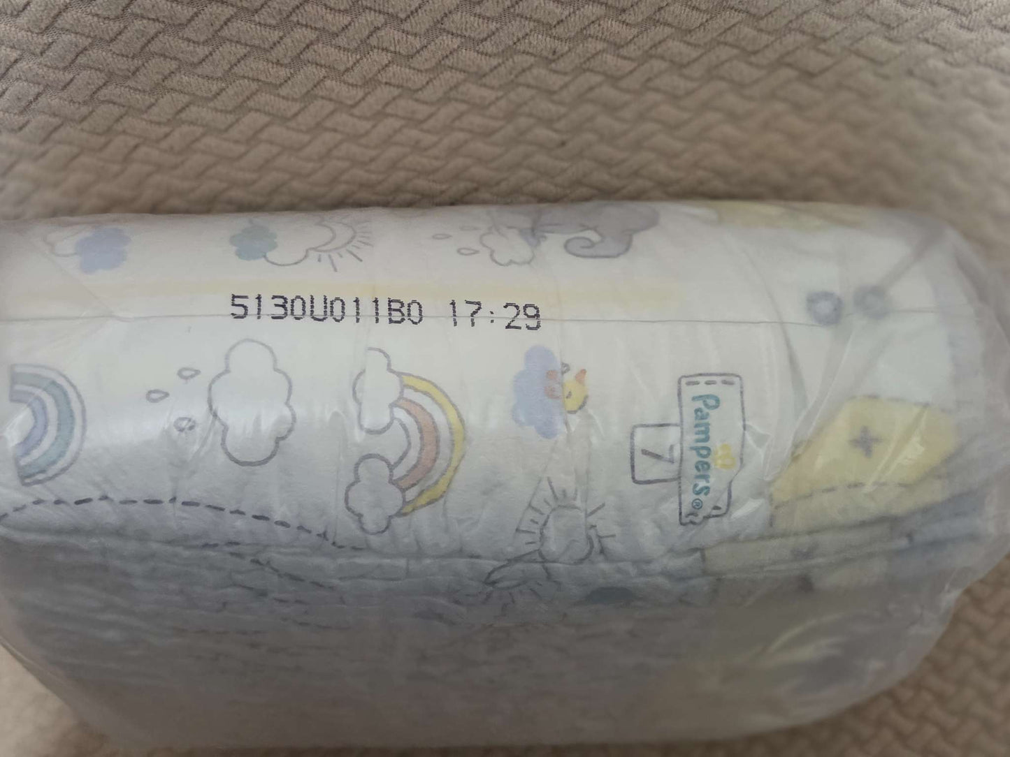 Pampers swaddlers size 7 diapers