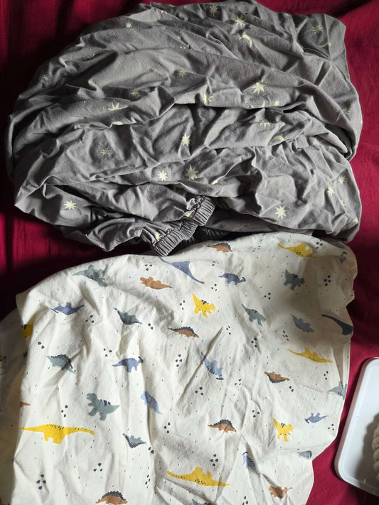 Rise little earthling fitted cotton crib sheet (2pcs), Retails $14.99 each