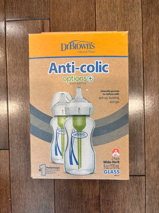 Dr Brown’s Glass wide neck bottles. New in box