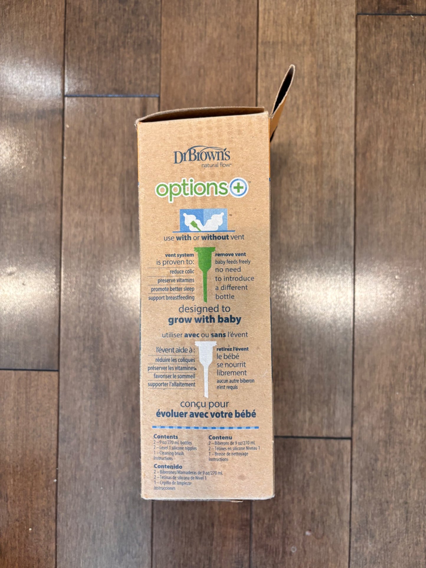 Dr Brown’s Glass wide neck bottles. New in box