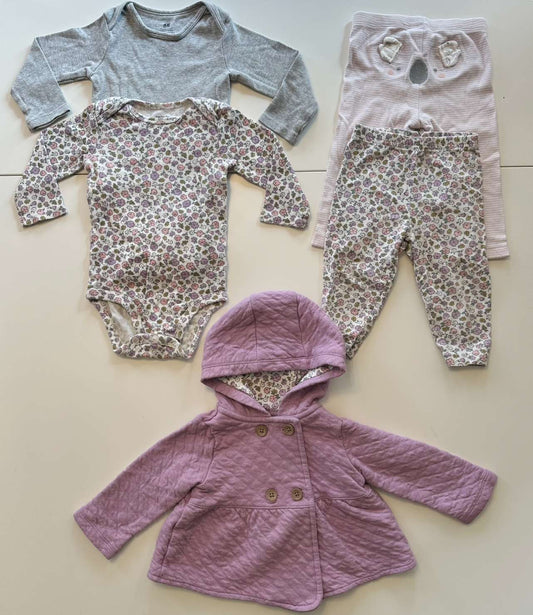 5-Piece Outfit Bundle for Fall, Kids 9 Month (6-9M)