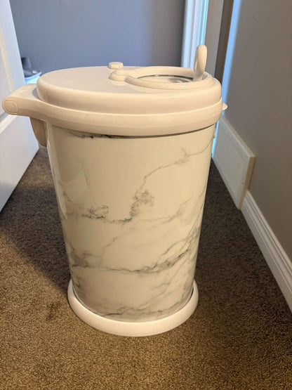 Ubbi diaper pail - White marble