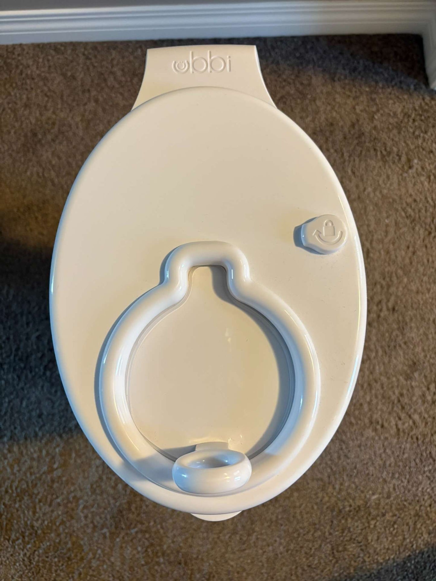 Ubbi diaper pail - White marble