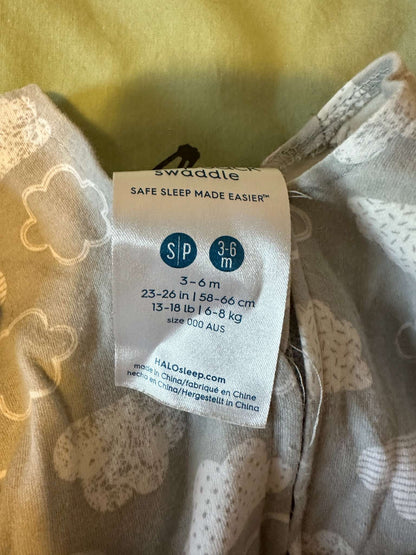 Halo SleepSack Swaddle, Size 3-6 months (6-8kg, 58-66cm), 0-6 Months (Small)