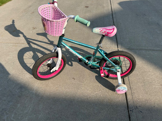 Girls Bicycle with training wheels
