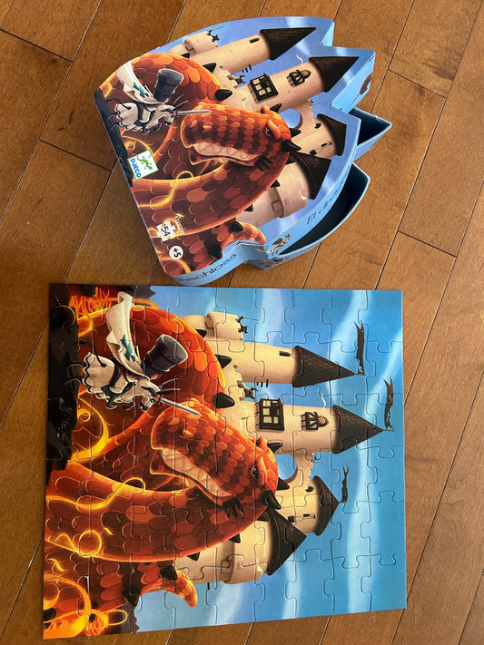 Dragon and knight puzzle
