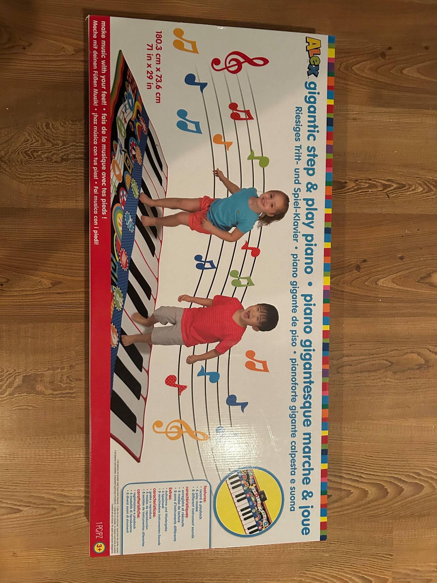 Step and play piano