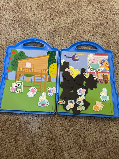 Peppa pig magnet play set