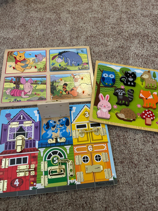 Wood puzzle bundle