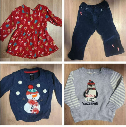 Christmas outfits and Pajamas , Kids 9 Month (6-9M)