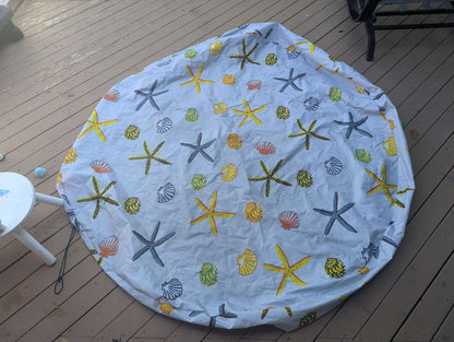 VGUC 63" Round Kiddie Pool Cover, MSRP $28.99