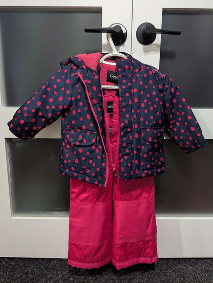 VGUC George 2T 2 Piece Snow Set Jacket and Pants, Kids 2T