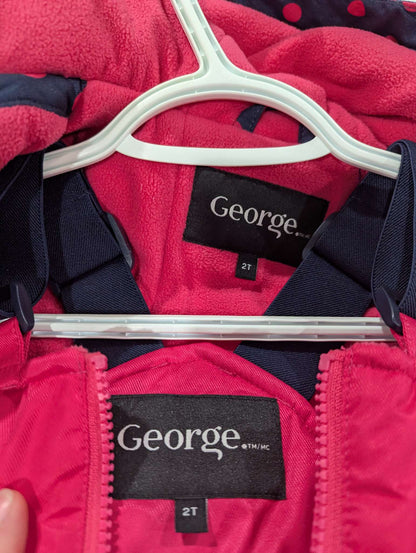VGUC George 2T 2 Piece Snow Set Jacket and Pants, Kids 2T